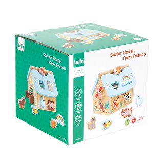 Lelin® Wooden Shape Sorting Farm